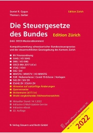 Die Steuergesetze des Bundes - Edition Zrich 2022