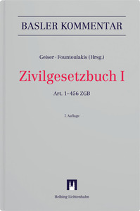 Zivilgesetzbuch I