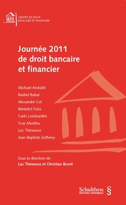 Journe 2011 de droit bancaire et financier