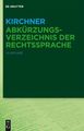 Kirchner  Abkrzungsverzeichnis der Rechtssprache